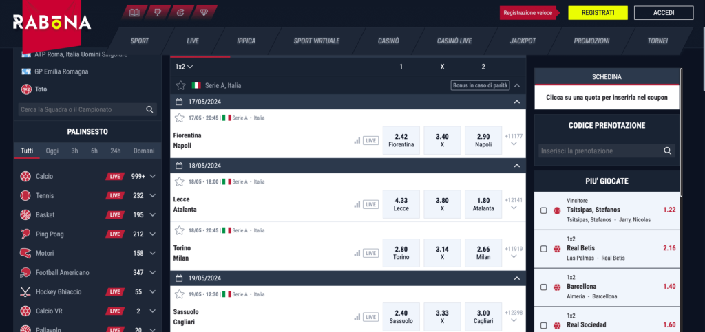 Scommesse 3 Rabona Scommesse Sportive